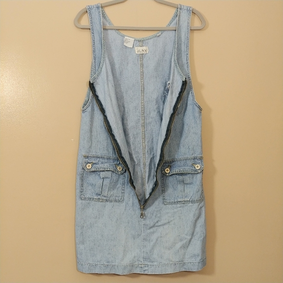 Vintage Denim Jumper Dress Size Medium - Picture 2 of 8